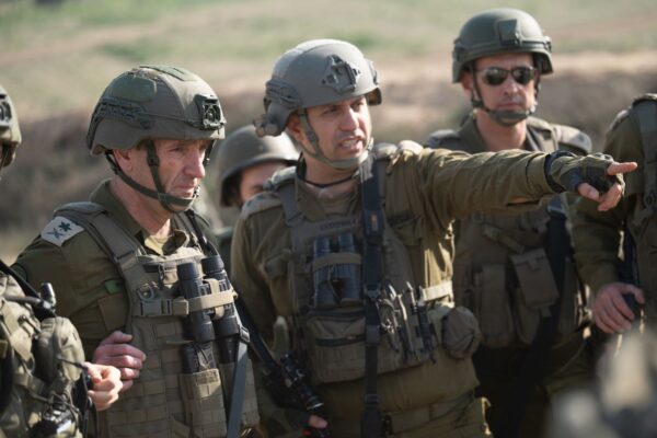 הרמטכ"ל ברצועת עזה (צילום: דובר צה"ל)