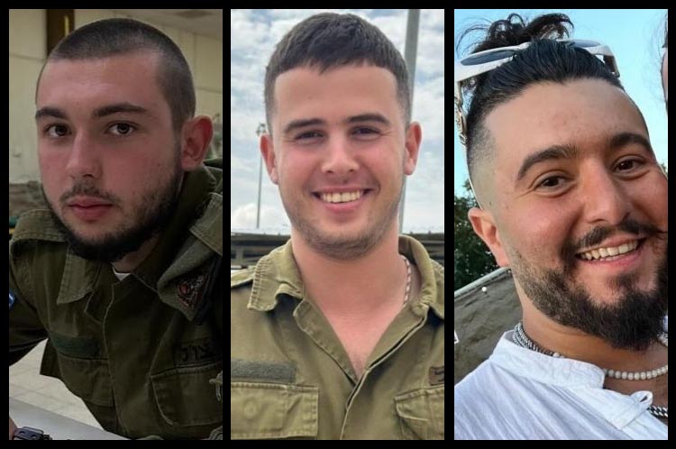 אליה טולדנו ז"ל, סמל רון שרמן ז"ל ורב"ט ניק בייזר ז"ל (צילום: דובר צה"ל ורשתות חברתיות, סעיף 27א' לחוק זכויות יוצרים)