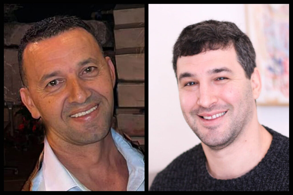 איתי סבירסקי (מימין) ויוסי שרעבי (צילומים: קיבוץ בארי) איתי סבירסקי (מימין) ויוסי שרעבי (צילומים: קיבוץ בארי)