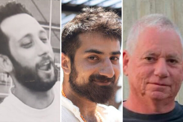 אילן וייס (מימין), עידן שתיוי וחנן יבלונקה (צילומים: מתוך רשתות חברתיות, שימוש לפי סעיף 27א לחוק זכויות יוצרים, מטה משפחות החטופים והנעדרים)