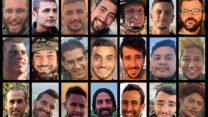 לוחמי מילואים שנפלו באסון ברצועת עזה. למעלה מימין: רס"ם (במיל') סרגיי גונטמכר, רס"ל (במיל') ניקולס ברגר, רס"ם (במיל') מתן לזר, סרן (במיל') אריאל מרדכי וולפסטל, רס"ל (במיל') אחמד אבו לטיף, סרן (במיל') ניר בנימין, רס"ל (במיל') ישראל סוקול; במרכז מימין: רס"ם (במיל') רפאל אליאס מושיוף, רס"ל (במיל') יובל לופס, רס"ר (במיל') יואב לוי, רס"ל (במיל') שגיא עידן, רס"ר (במיל') אלקנה ויזל, רס"ם (במיל') מארק קונונוביץ׳, רס"ל (במיל') הדר קפלוק; למטה מימן: רס"ל (במיל') סדריק גרין, רס"ל (במיל') אלקנה יהודה ספז, רס"ם (במיל') איתמר טל, רס"ם (במיל') שי ביטון חיון, רס"ם (במיל') דניאל קאסאו זגייה ורס"ם (במיל') אדם ביסמוט ורס"ם (במיל') ברק חיים בן ואליד (צילומים: דובר צה"ל)