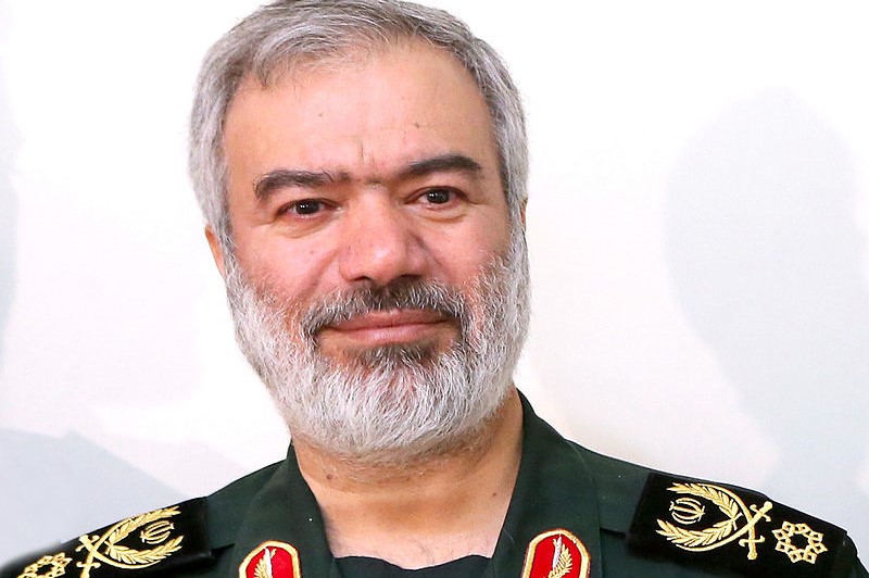 סגן מפקד משמרות המהפכה, עלי פדווי (צילום: ויקיפדיה, נערך, בהתאם לרישיון CC BY 4.0)