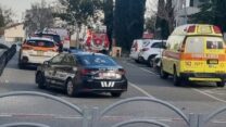זירת תאונת העבודה בכפר סבא (צילום: איחוד הצלה)
