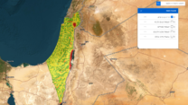 מפת סיכוני האקלים הלאומית (צילום מסך: אתר המשרד להגנת הסביבה)