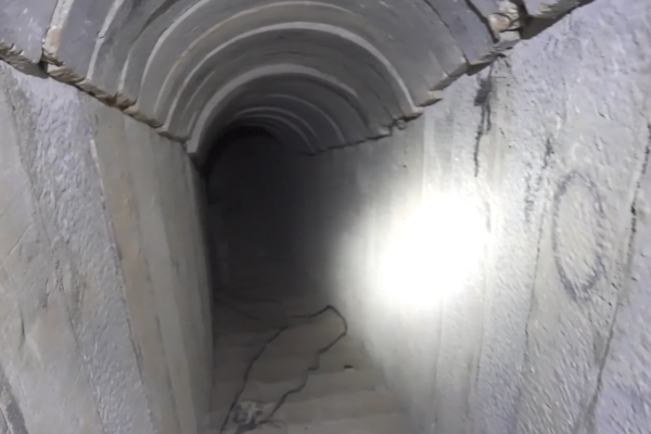 מנהרת חמאס ברצועת עזה (צילום ארכיון: דובר צה"ל)