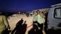 זירת האירוע באזור התעשייה הסמוך לאדורה (צילום: דובר צה"ל)