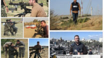מימין: עיתונאי, משמאל: מחבל (צילומים: דובר צה"ל בערבית)