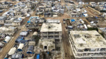 אידליב, סוריה (צילום לוויין: AP Photo/Omar Albam)