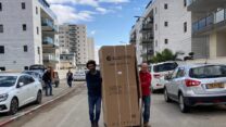 מעבר קיבוץ נירים למשכנם הזמני בבאר שבע (צילום: קיבוץ נירים)