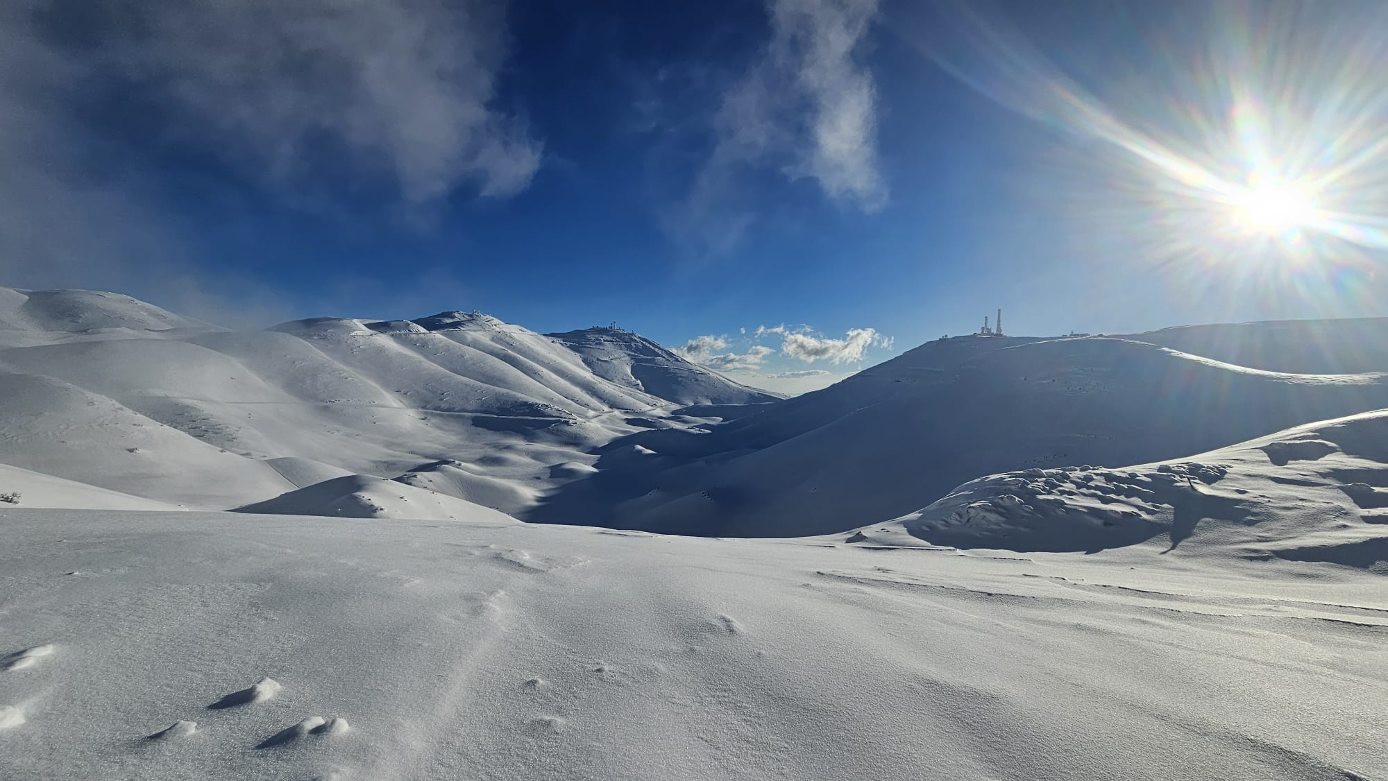 שלג בהר החרמון (צילום: אתר החרמון)
