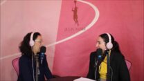 ד"ר שלומית גיא (משמאל) מתארחת בפודקאסט WSP - הקול של הספורטאיות בישראל, בהובלת נועה זליבנסקי (צילום: WSP)