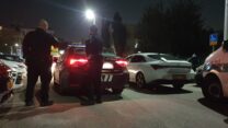 זירת רצח אישה בבת ים (צילום: דוברות המשטרה)