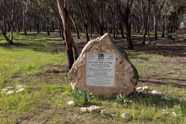 האנדרטה לזכר שארל דראי (צילום: כדיה לוי)