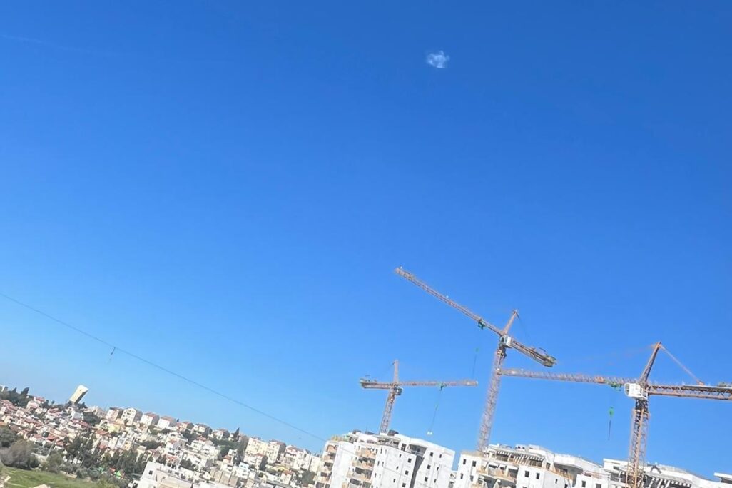 יירוט מעל חיפה (צילום: מתוך רשתות חברתיות, שימוש לפי סעיף 27א לחוק זכויות יוצרים)