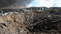 הריסות בלבנון באתר של חיזבאללה שתקף צה"ל (צילום ארכיון: REUTERS/Aziz Taher)