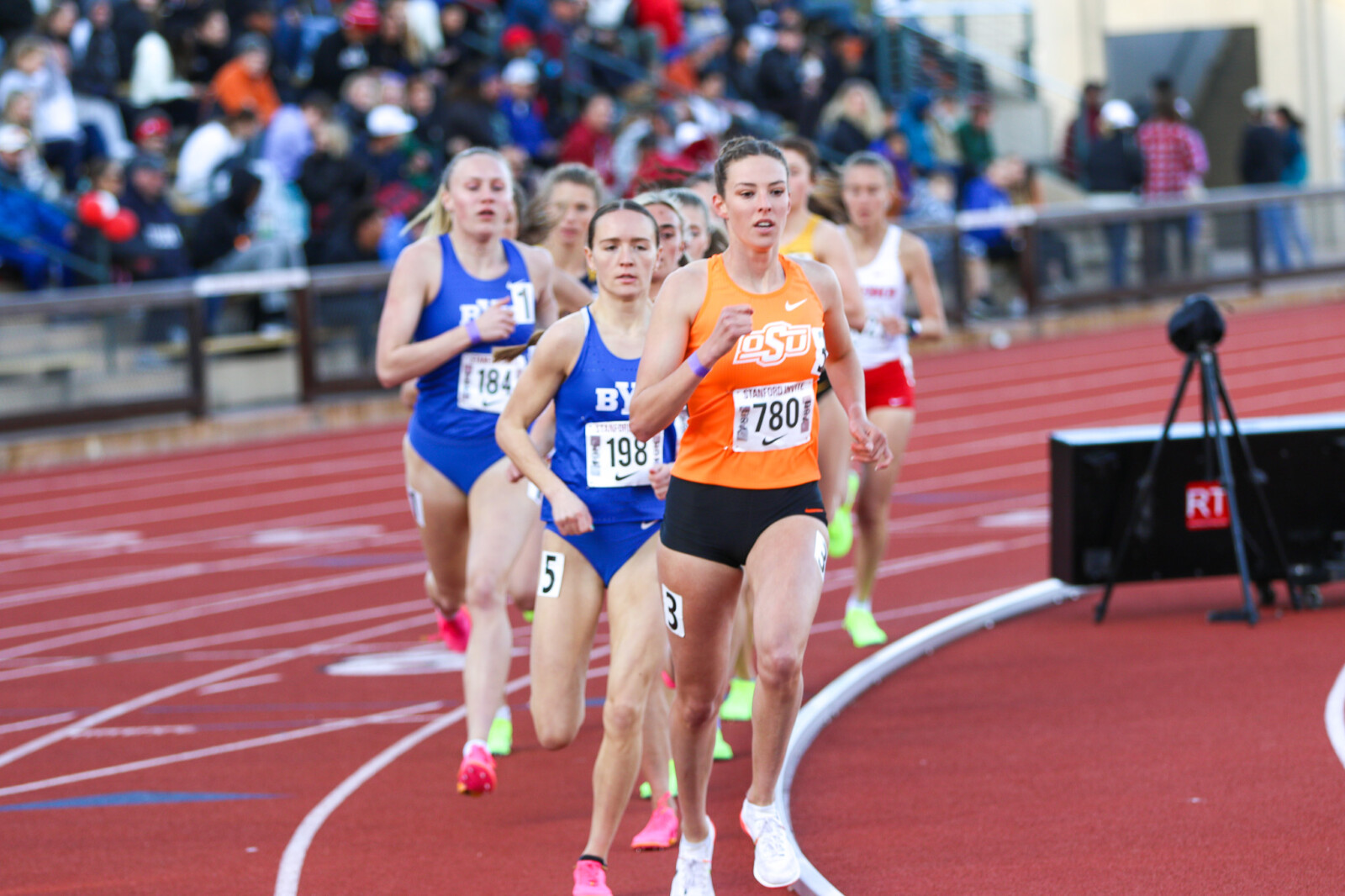 Sivan Auerbach ran in an athletics competition in an Oklahoma State uniform (Photo: Oklahoma State XC/TF)