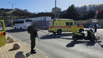זירת הפיגוע בכביש המנהרות בכניסה לירושלים (צילום: תיעוד מבצעי מד"א)