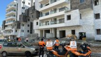 אתר הבנייה בו נהרג הפועל (צילום: איחוד הצלה)