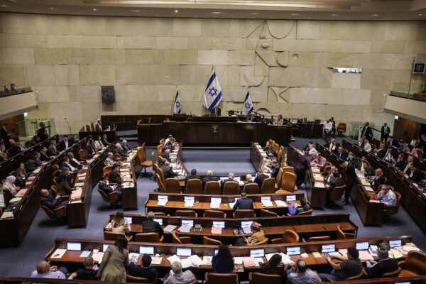 מליאת הכנסת ביום ההצבעה על תקציב 2024 (צילום: נועם מושקוביץ, דוברות הכנסת)