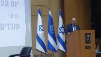שר הרווחה יעקב מרגי ביום העובד הסוציאלי בכנסת (צילום: הדס יום טוב)