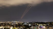 יירוט טילים בליסטיים ששוגרו מאיראן (צילום: REUTERS/Amir Cohen)