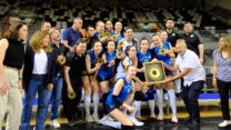 מכבי אשדוד זוכה באליפות המדינה לנשים בכדורעף לעונת 2023/24 (צילום: איגוד הכדורעף בישראל)