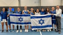 נבחרת הנשים של ישראל בטניס בטורניר בילי ג'ין קינג (צילום: Saulius Čirba)