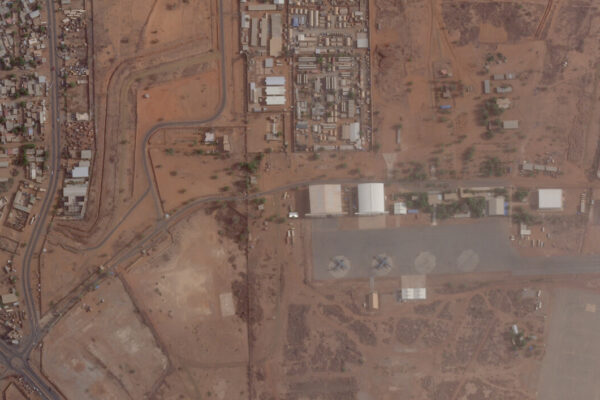 מבט לוויני על בסיס 101 בניאמי, ניז'ר (צילום: Planet Labs Inc./Handout via REUTERS)