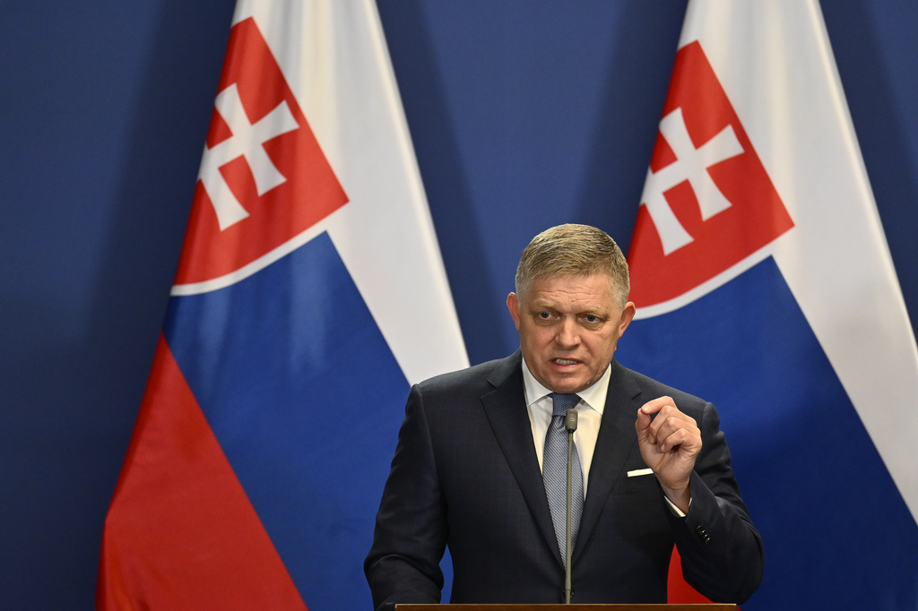 ראש ממשלת סלובקיה רוברט פיקו (צילום: AP Photo/Denes Erdos)