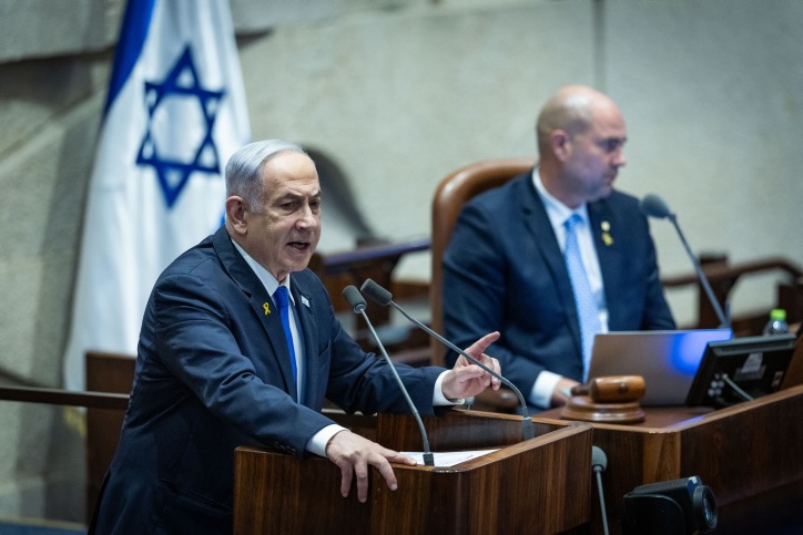ראש הממשלה בנימין נתניהו במליאת הכנסת (צילום: יונתן זינדל/ פלאש90)