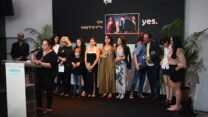 צוות הסדרה "אלף" בטקס פרסי האקדמיה (צילום: ליאור חורש לאקדמיה ולקולנוע ולטלוויזיה)