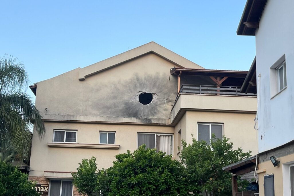 זירת נפילה בקריית שמונה (צילום: עיריית קריית שמונה)