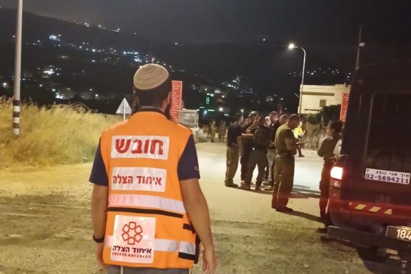 זירת הפיגוע בשומרון (צילום: איחוד הצלה)