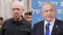 ראש הממשלה בנימין נתניהו (מימין) ושר הביטחון יואב גלנט (צילומים: פלאש 90)