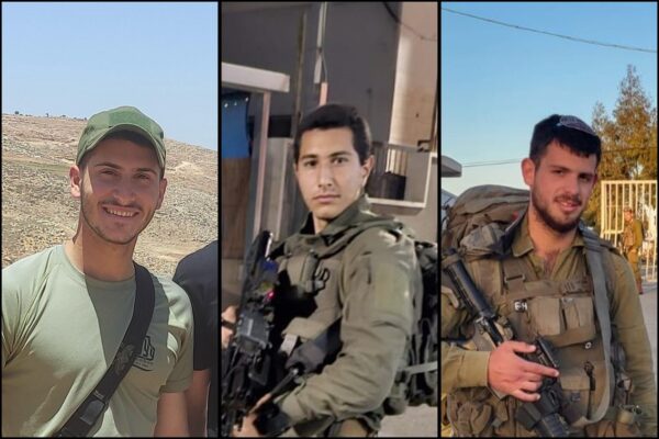 סמ"ר אליה הלל ז"ל, סמ"ר דייגו שוישה הרסאג' ז"ל, וסמ"ר ידידה אזוגי ז"ל (צילום: דובר צה"ל)