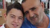 יוסף ג'אן ובנו, אלמוג מאיר ג'אן (צילום: מתוך רשתות חברתיות)