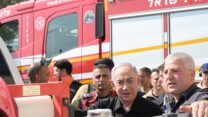 ראש הממשלה בנימין נתניהו בביקור בקריית שמונה (צילום: עמוס בן גרשום /לע"מ)