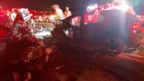 זירת התאונה הקטלנית בערבה (צילום: קב"ט מועצה אזורית הערבה התיכונה)