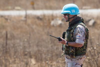 חייל של האו"ם ברמת הגולן (צילום ארכיון: פלאש90)