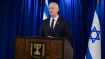 יו״ר המחנה הממלכתי בני גנץ מודיע על פרישה מממשלת החירום (צילום: אבשלום ששוני/ פלאש90)