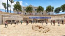 מבנה הכניסה המשני לתחנה (הדמיה: רכבת ישראל)