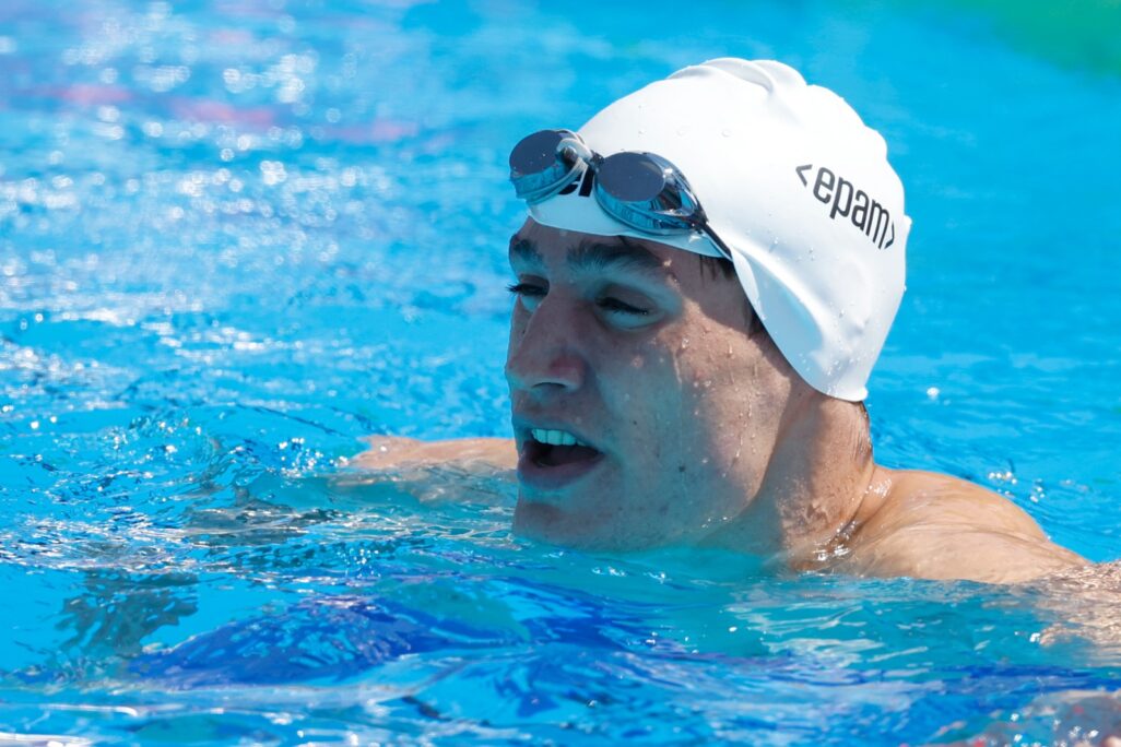 דוד גרצ'יק באליפות אירופה בשחייה (צילום: סימונה קסטרווילארי, איגוד השחייה)