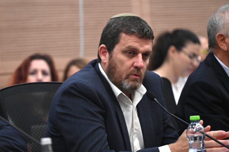 עמית הלוי בוועדת חוץ וביטחון. יוזם החוק (צילום: אור גואטה)