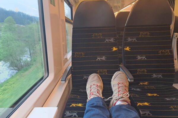ברכבת בגרמניה (צילום: אושרה לרר שייב)