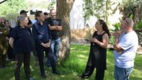 נשיא המדינה בחולית. "ההתיישבות היא זו שתמיד קבעה את גבולות המדינה" (צילום: עמוס בן גרשום/ לע״מ)