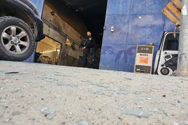 זירות נפילת פריטי רקטות בקריית שמונה (צילום: משטרת ישראל)