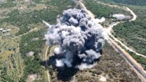 חיל האוויר תוקף בדרום לבנון (צילום: IDF/Cover Images via Reuters Connect)