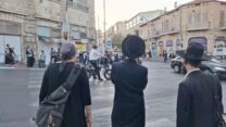 חרדים בכיכר השבת בירושלים (צילום: אור גואטה)