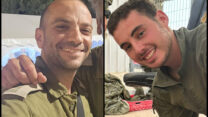 סמ״ר אייל מימרן (מימין) ורס"ן במיל' איתי גלאה (צילומים: דובר צה"ל)