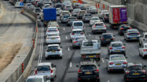 פקק תנועה בתל אביב (צילום ארכיון: אבשלום ששוני/פלאש90)